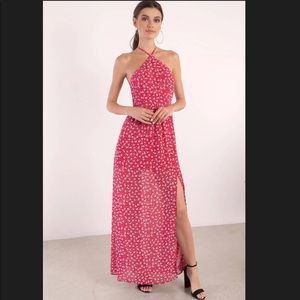 Stand out red maxi dress